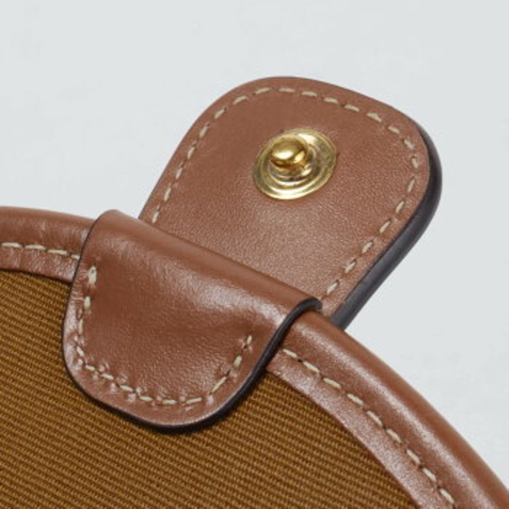 Celine Bouzas Claire Triomphe Canvas Calfskin Shoulder Bag - Picture 7 of 13